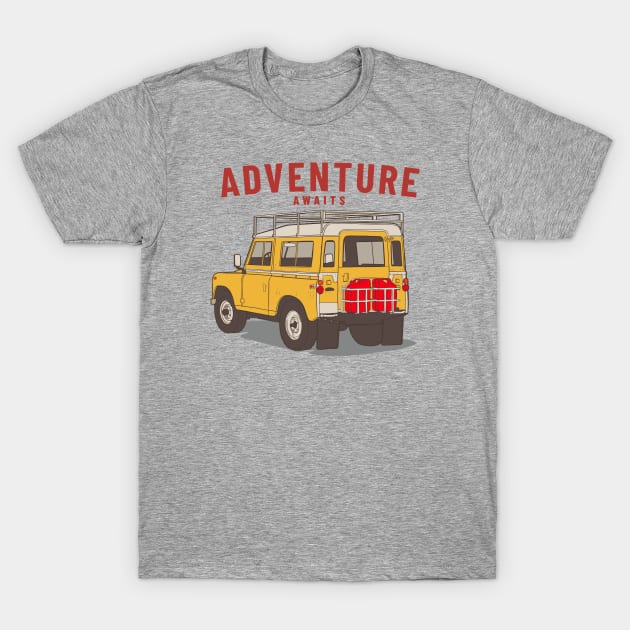 ADVENTURE AWAITS T-Shirt by OldSkoolDesign